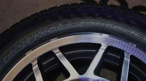 alloy wheel with diamond cut finish