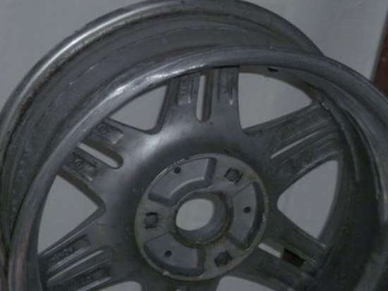 Alloy wheel after repair